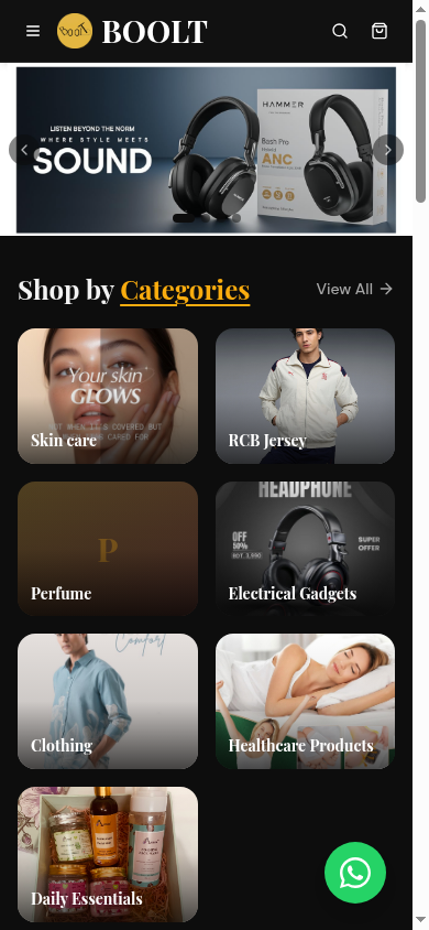 Boolt Lifestyle live store preview